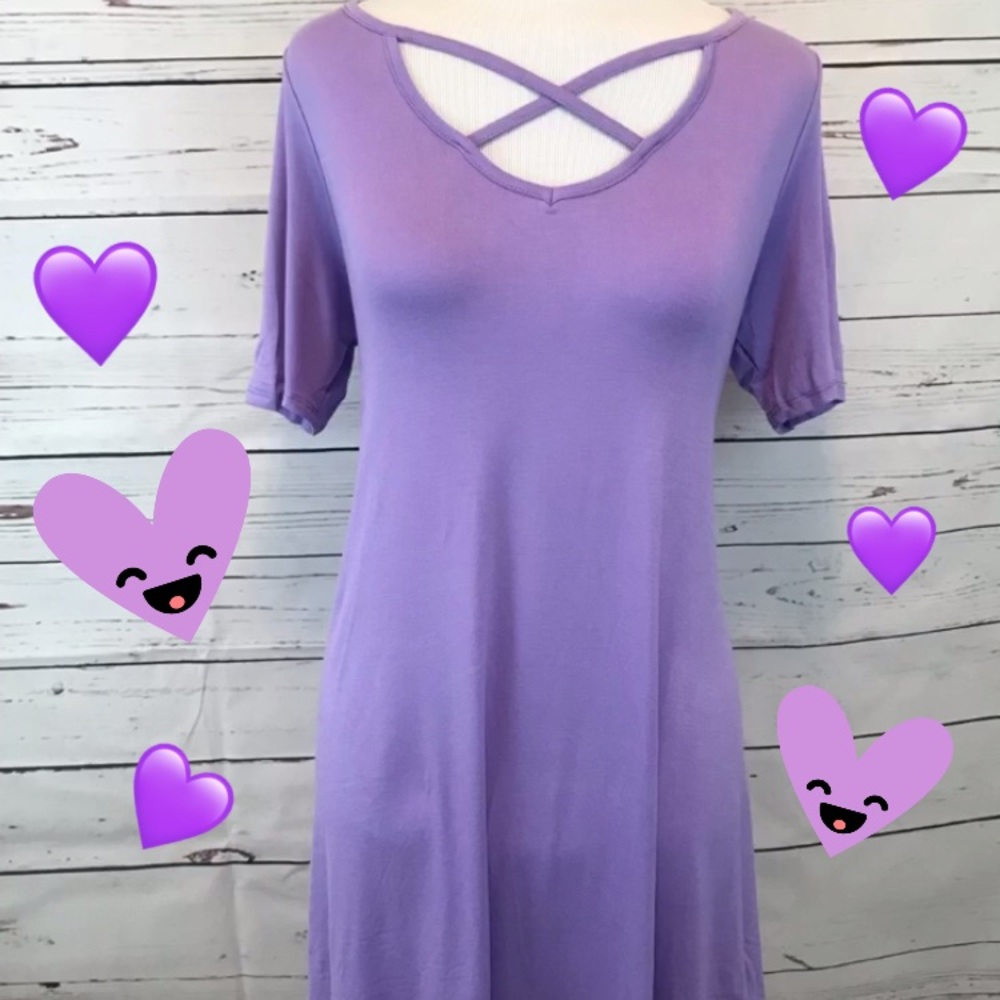 Women’s plus size lavender tunic top